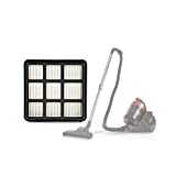 Filtro HEPA Oneconcept para aspiradora ciclónica Clean Master - Filtro de aspiradora, Filtro de repuesto, Accesorio, HEPA13, Aproximadamente 14 cm (Ø), Negro